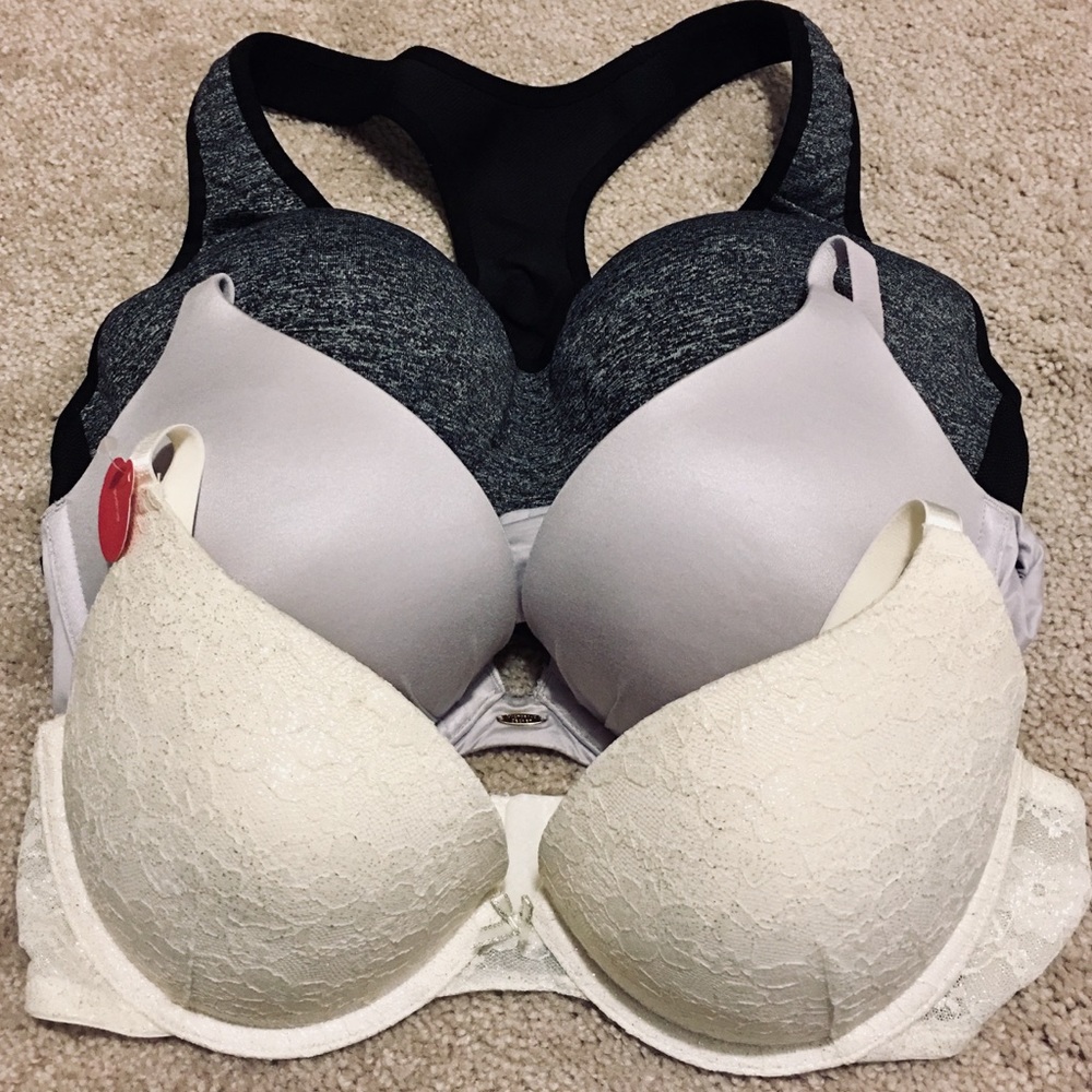 Lot of 3 bras - all 36 C. 2 Victoria Secret!